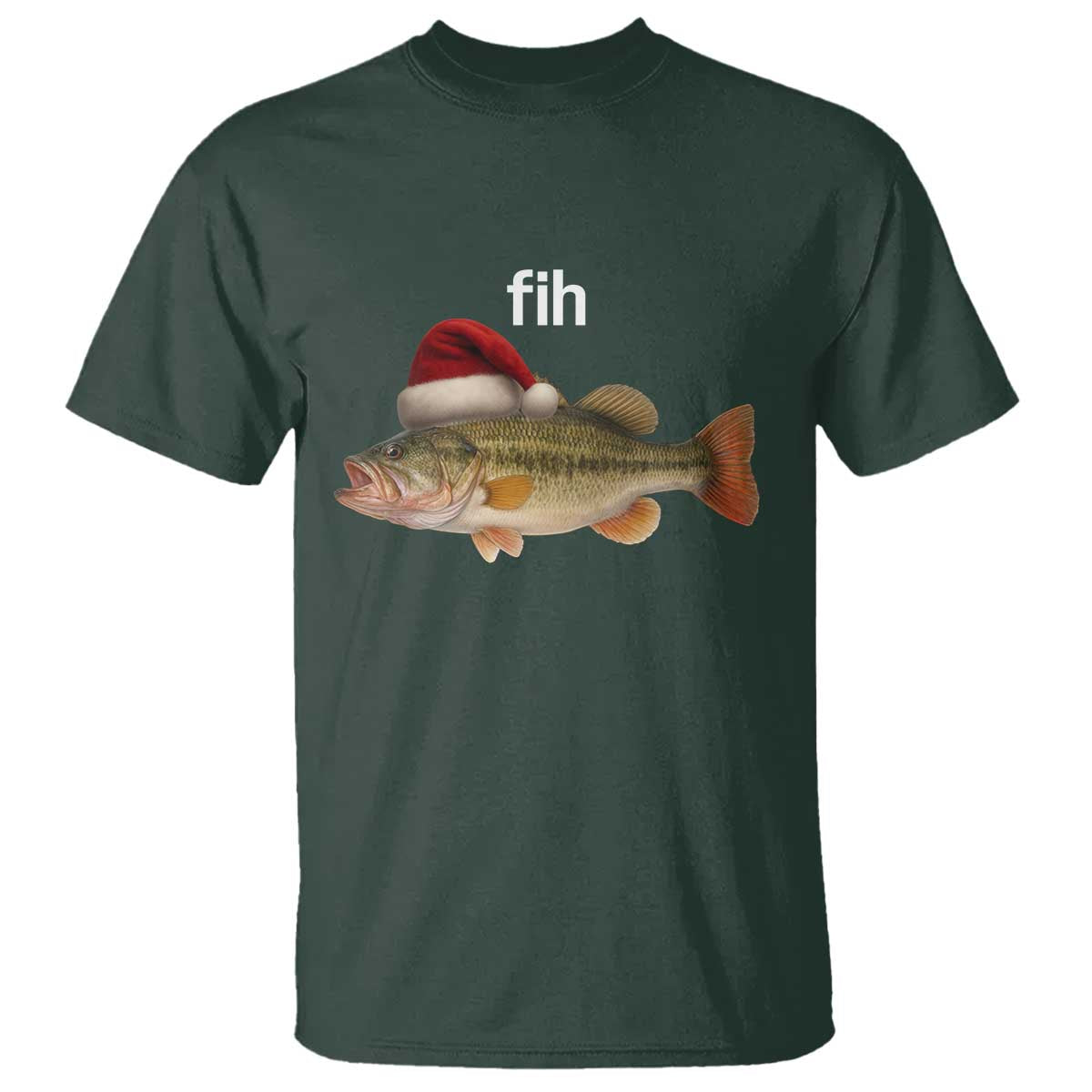 Funny Misspelled Fish Christmas Meme T Shirt - Wonder Print Shop