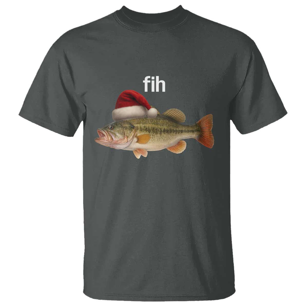 Funny Misspelled Fish Christmas Meme T Shirt - Wonder Print Shop
