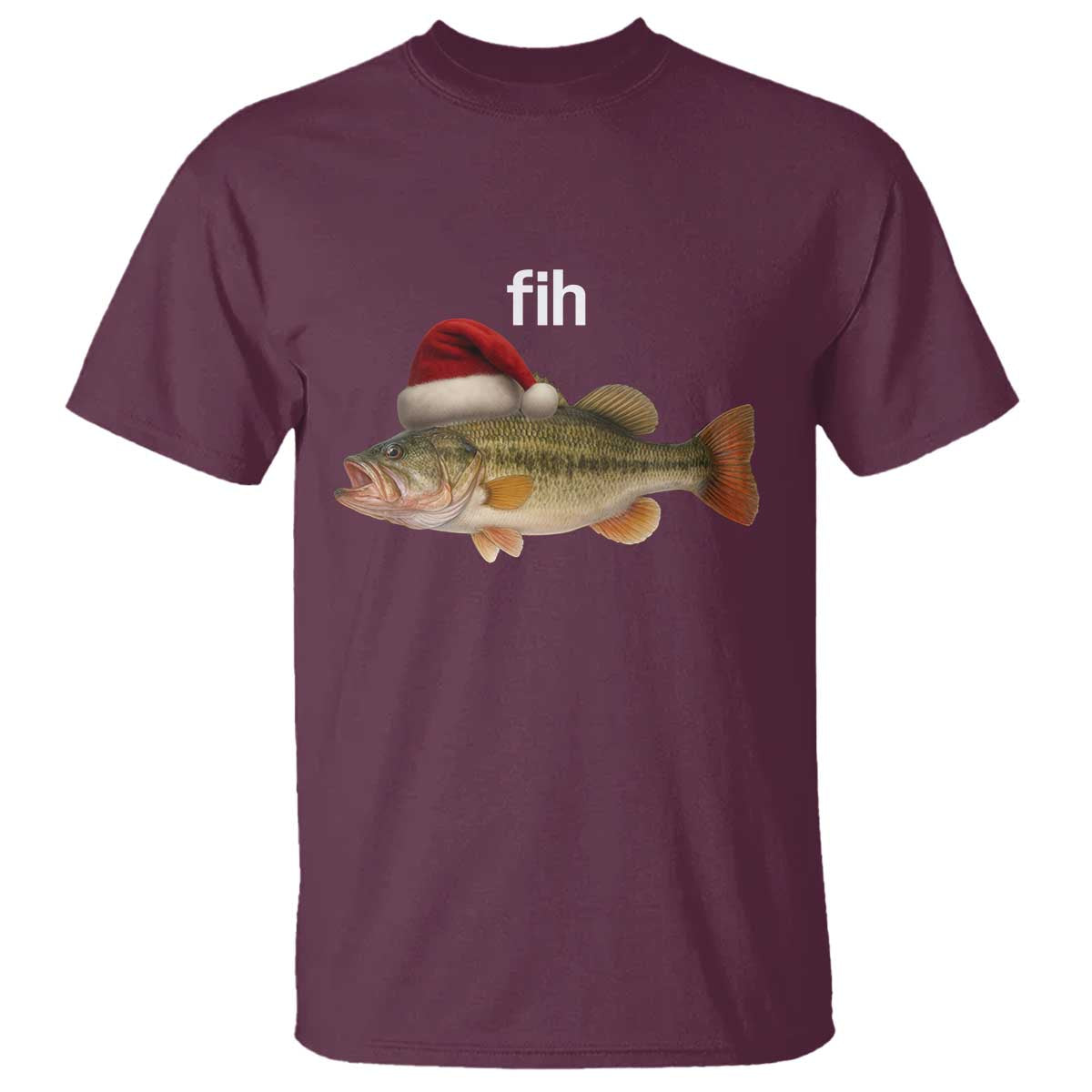 Funny Misspelled Fish Christmas Meme T Shirt - Wonder Print Shop