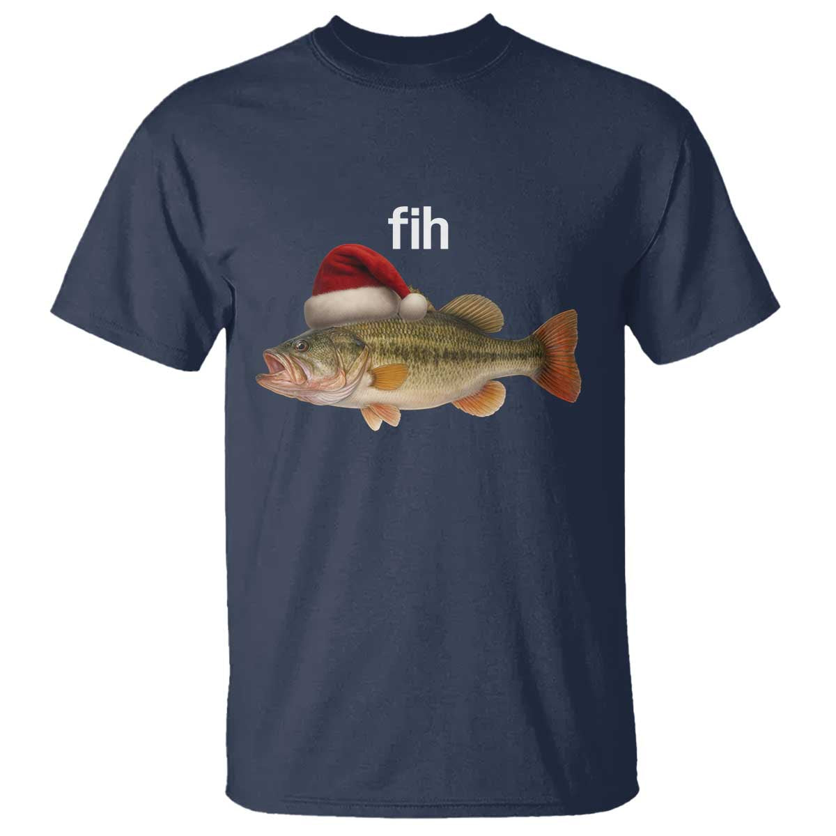 Funny Misspelled Fish Christmas Meme T Shirt - Wonder Print Shop