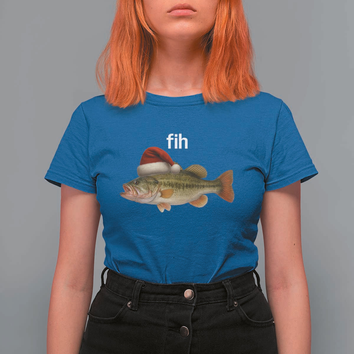 Funny Misspelled Fish Christmas Meme T Shirt For Women - Wonder Print Shop