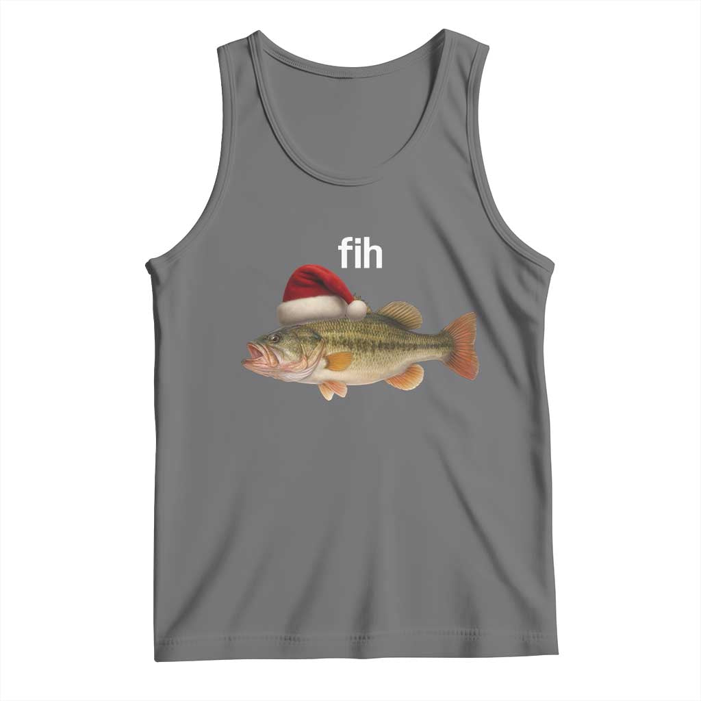 Funny Misspelled Fish Christmas Meme Tank Top - Wonder Print Shop