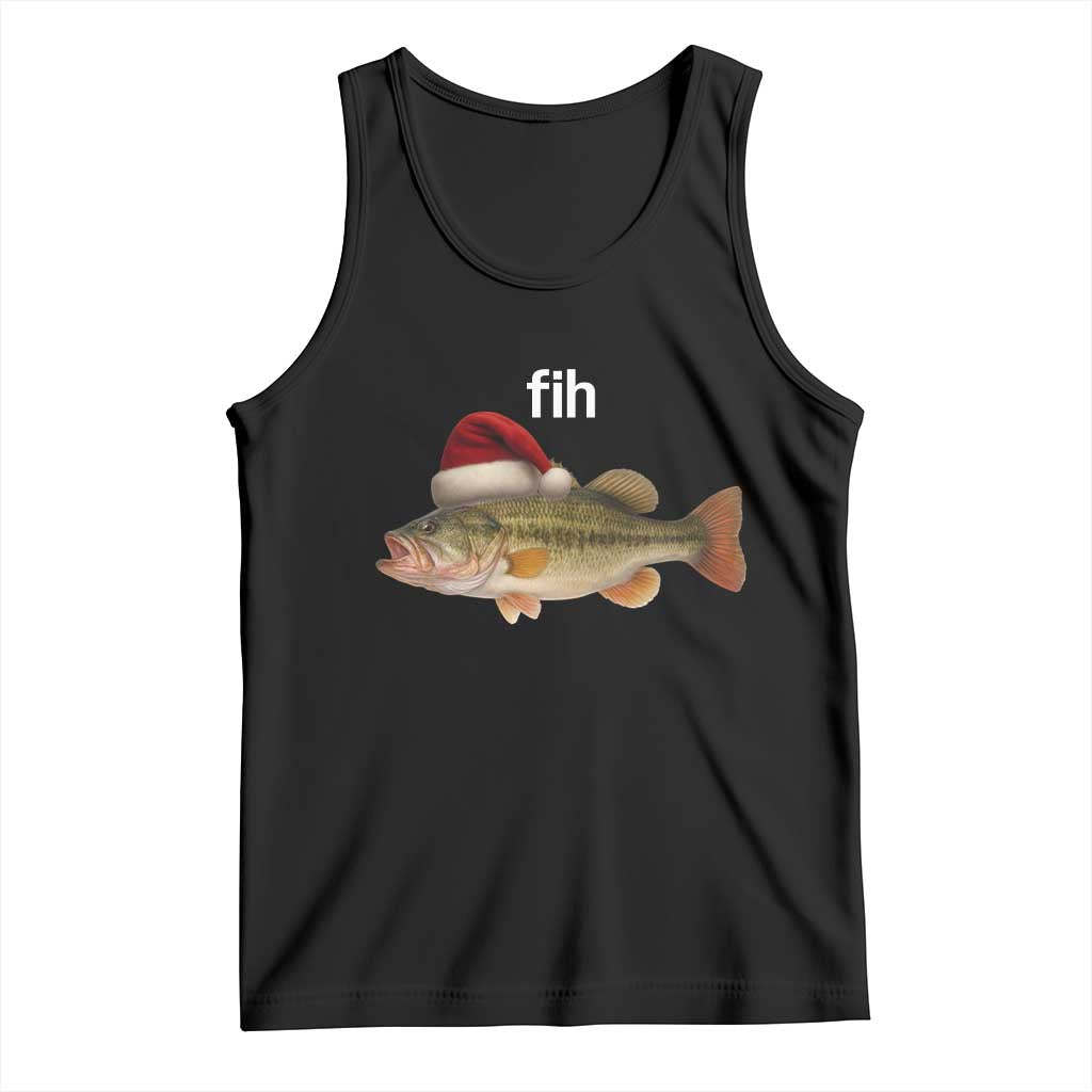 Funny Misspelled Fish Christmas Meme Tank Top - Wonder Print Shop