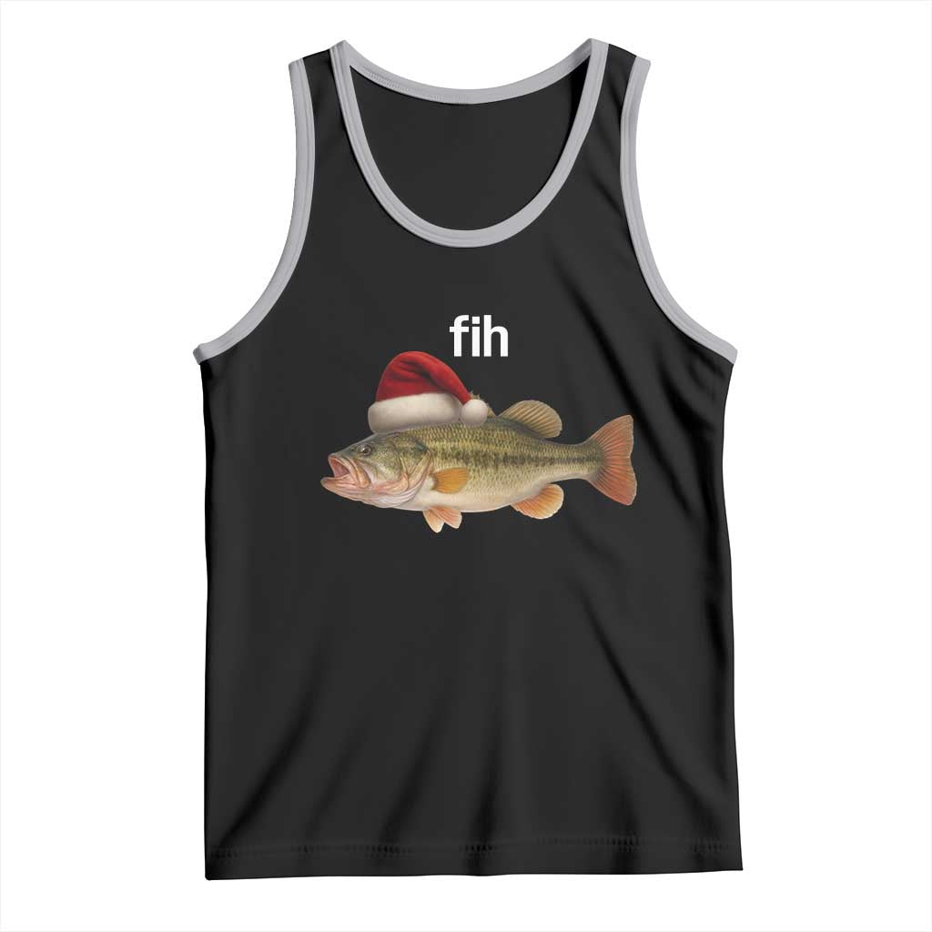 Funny Misspelled Fish Christmas Meme Tank Top - Wonder Print Shop