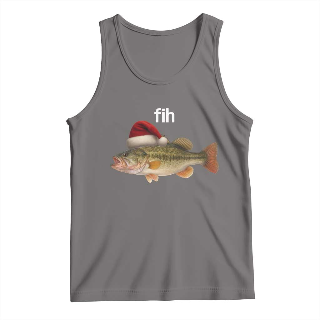 Funny Misspelled Fish Christmas Meme Tank Top - Wonder Print Shop