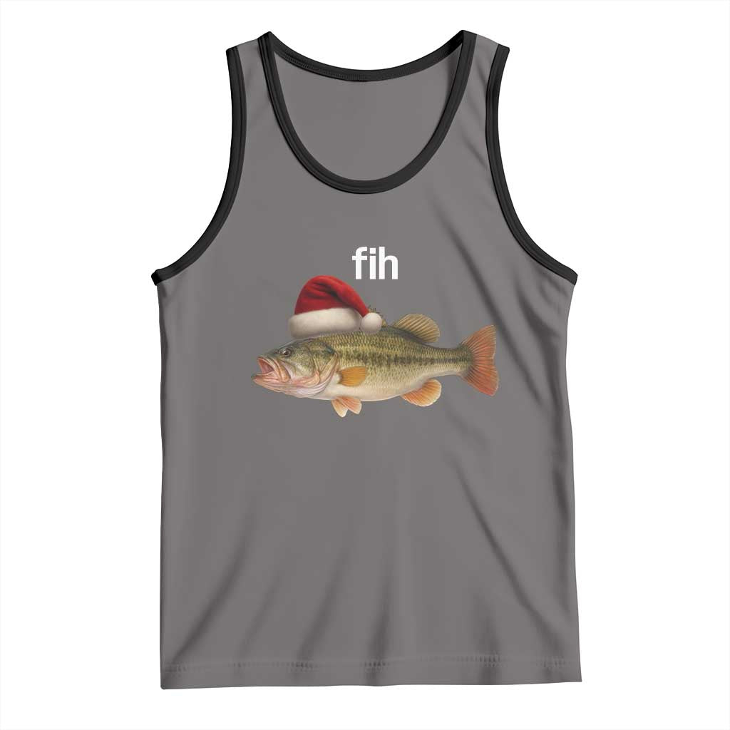 Funny Misspelled Fish Christmas Meme Tank Top - Wonder Print Shop