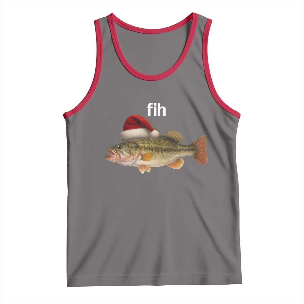 Funny Misspelled Fish Christmas Meme Tank Top - Wonder Print Shop