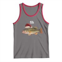 Funny Misspelled Fish Christmas Meme Tank Top - Wonder Print Shop