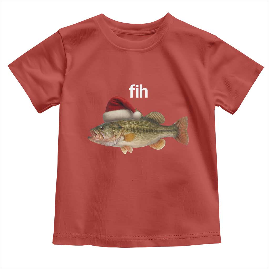 Funny Misspelled Fish Christmas Meme Toddler T Shirt - Wonder Print Shop