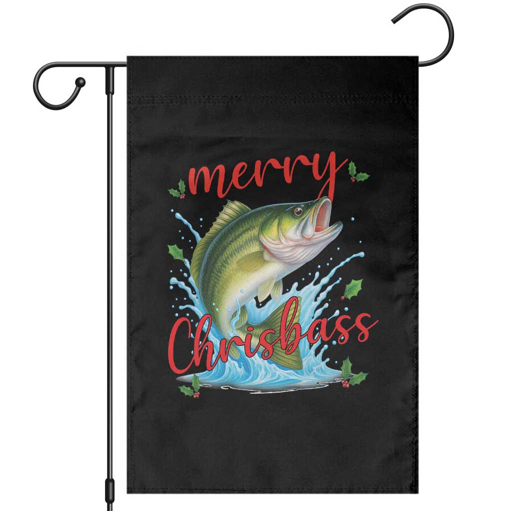 Bass Fish Christmas Garden Flag Merry Chrisbass - Wonder Print Shop