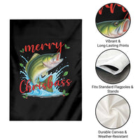 Bass Fish Christmas Garden Flag Merry Chrisbass - Wonder Print Shop