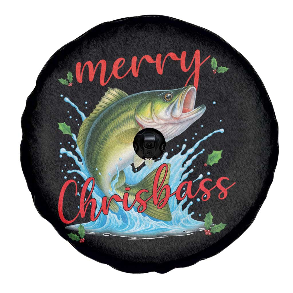 Bass Fish Christmas Spare Tire Cover Merry Chrisbass - Wonder Print Shop