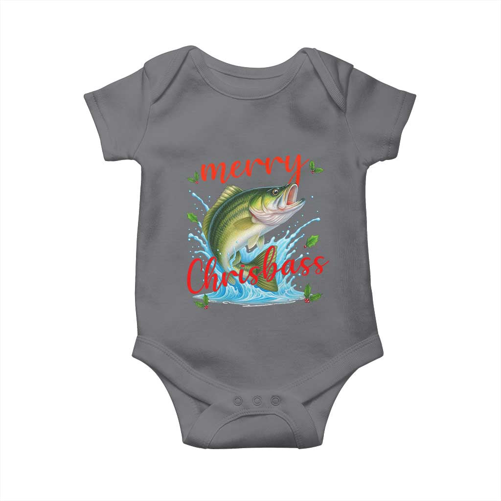 Bass Fish Christmas Baby Onesie Merry Chrisbass - Wonder Print Shop