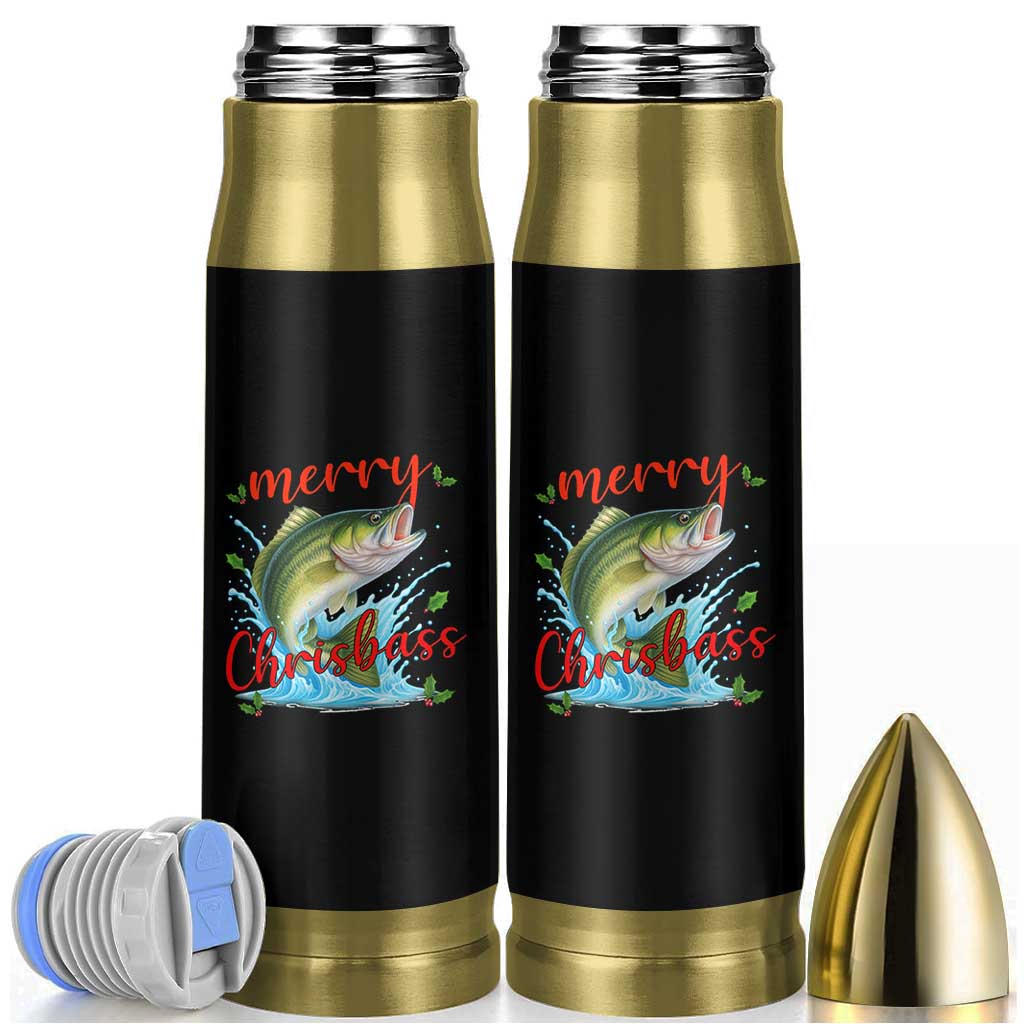 Bass Fish Christmas Bullet Tumbler Merry Chrisbass - Wonder Print Shop