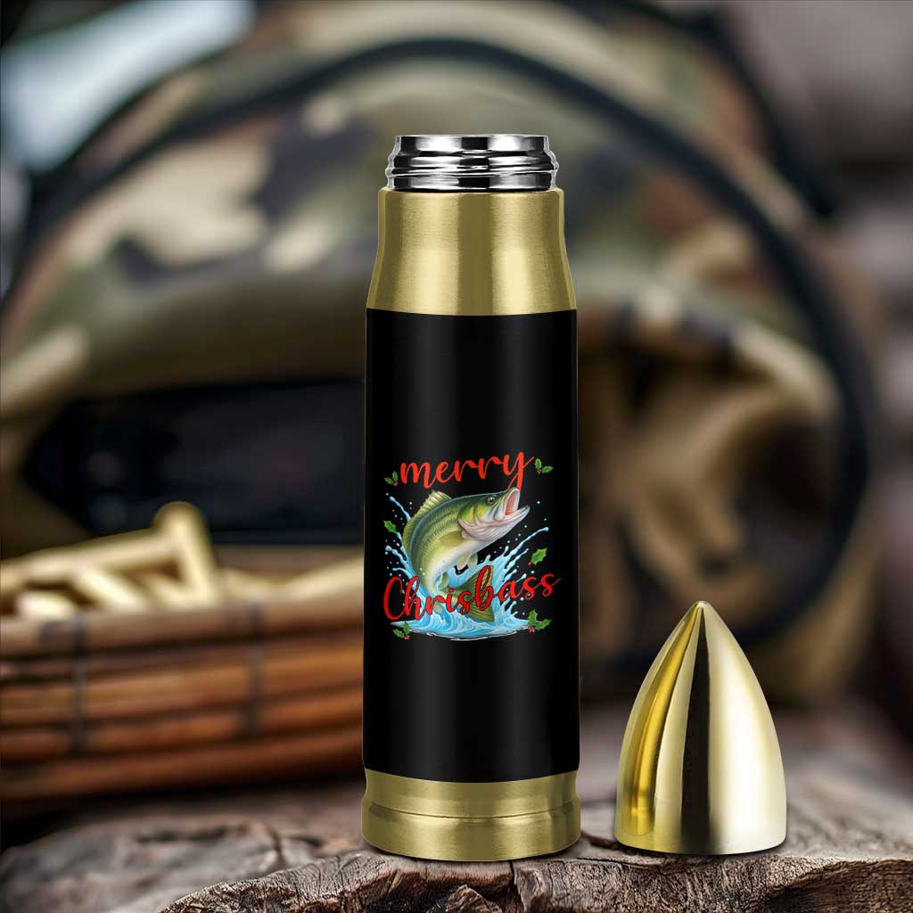 Bass Fish Christmas Bullet Tumbler Merry Chrisbass - Wonder Print Shop