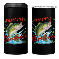 Bass Fish Christmas 4 in 1 Can Cooler Tumbler Merry Chrisbass - Wonder Print Shop