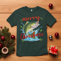 Bass Fish Christmas T Shirt Merry Chrisbass - Wonder Print Shop