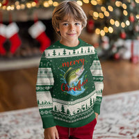 Bass Fish Xmas Ugly Christmas Sweater Merry Chrisbass - Wonder Print Shop