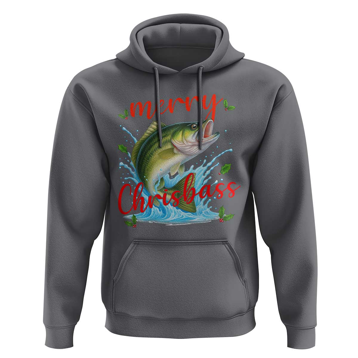 Bass Fish Christmas Hoodie Merry Chrisbass - Wonder Print Shop