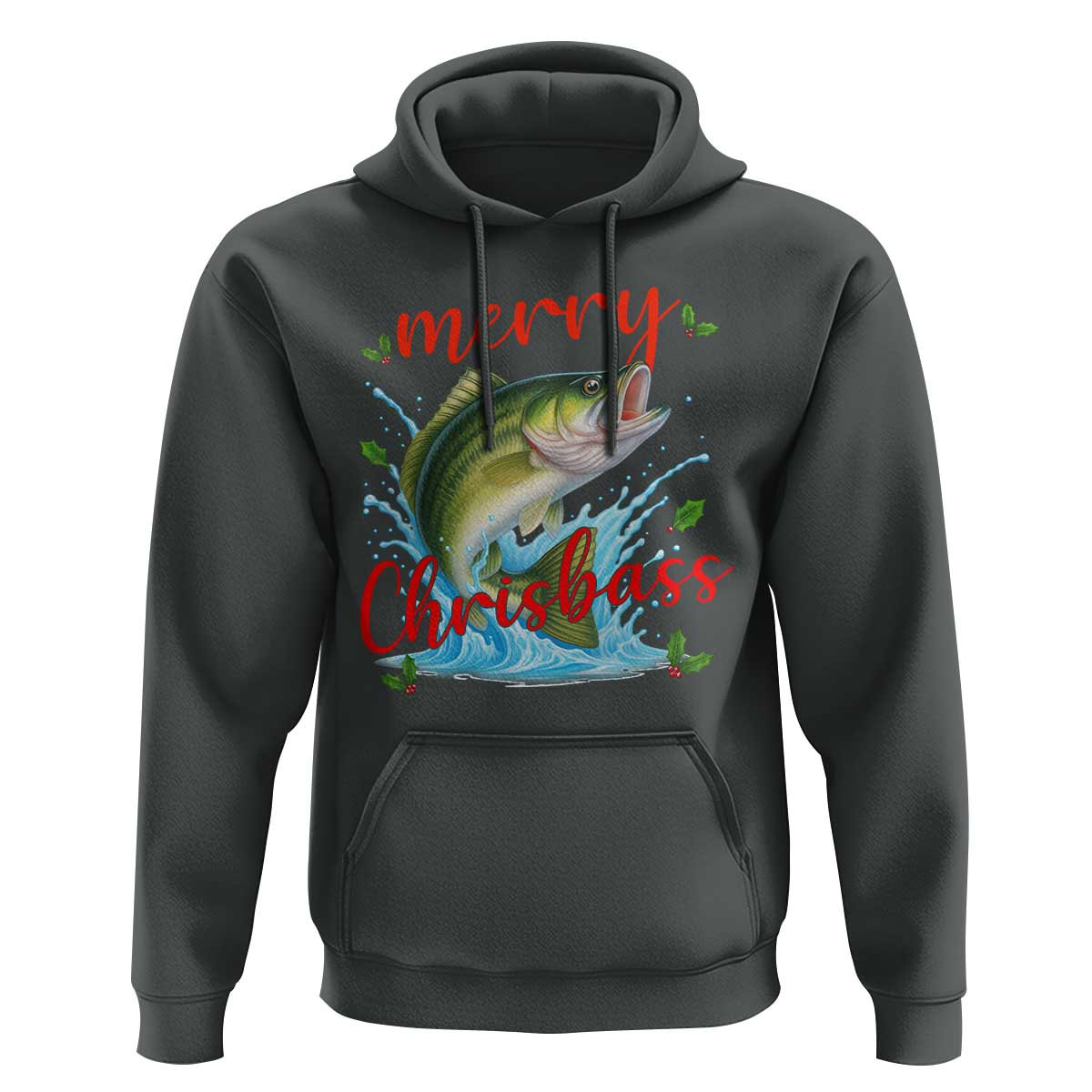 Bass Fish Christmas Hoodie Merry Chrisbass - Wonder Print Shop