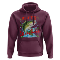 Bass Fish Christmas Hoodie Merry Chrisbass - Wonder Print Shop