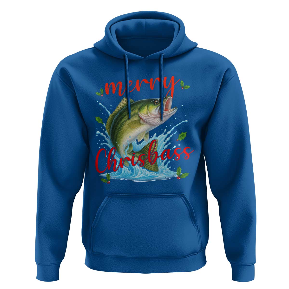 Bass Fish Christmas Hoodie Merry Chrisbass - Wonder Print Shop