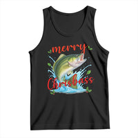 Bass Fish Christmas Tank Top Merry Chrisbass - Wonder Print Shop