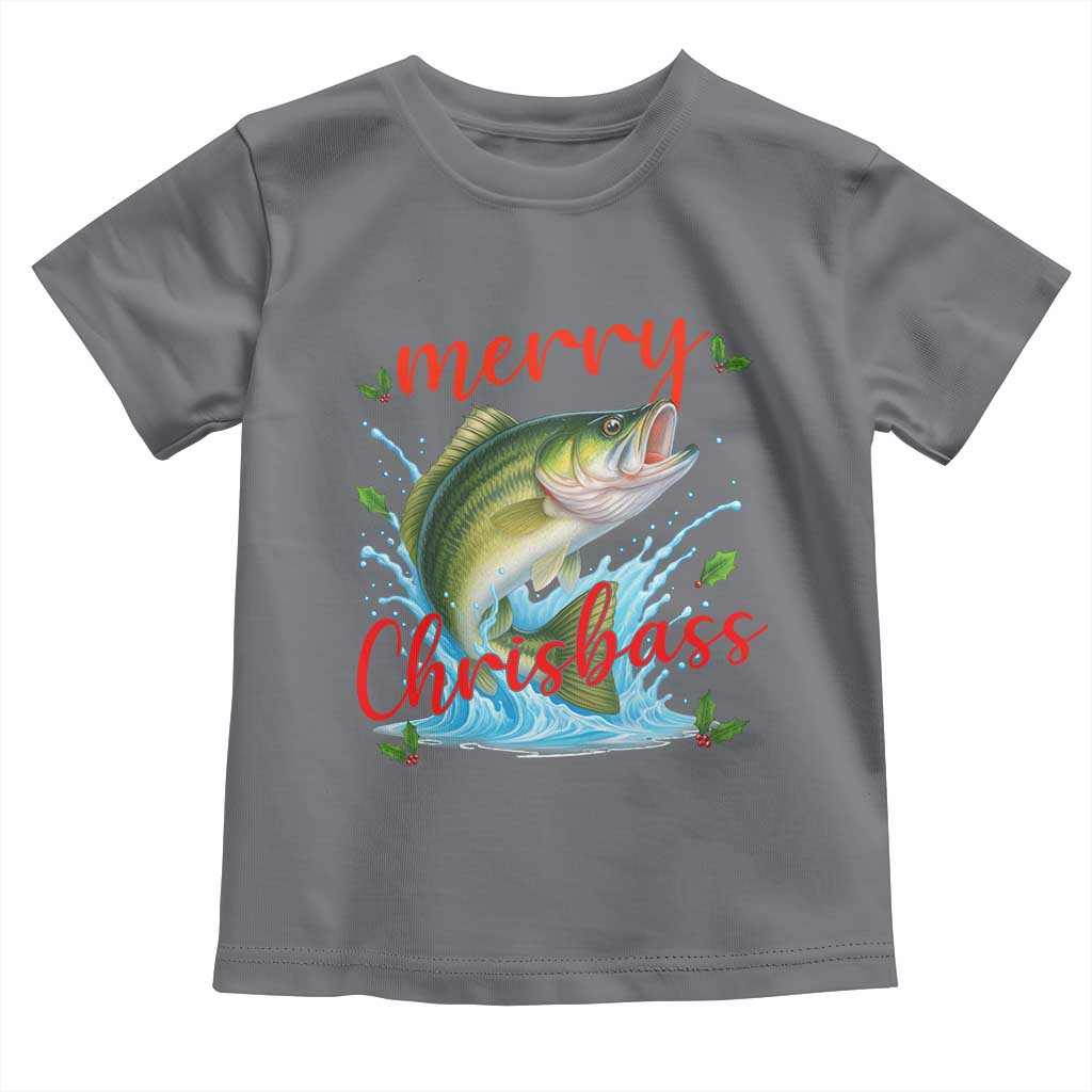 Bass Fish Christmas Toddler T Shirt Merry Chrisbass - Wonder Print Shop