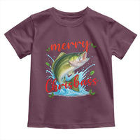 Bass Fish Christmas Toddler T Shirt Merry Chrisbass - Wonder Print Shop