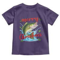 Bass Fish Christmas Toddler T Shirt Merry Chrisbass - Wonder Print Shop