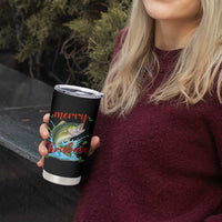 Bass Fish Christmas Tumbler Cup Merry Chrisbass - Wonder Print Shop