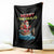 Santa Fishing Christmas Throw Blanket Funny Fisherman Merry Chrisbass Xmas - Wonder Print Shop