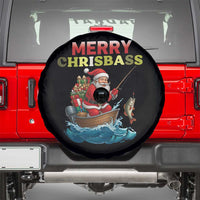 Santa Fishing Christmas Spare Tire Cover Funny Fisherman Merry Chrisbass Xmas - Wonder Print Shop