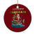 Santa Fishing Xmas Ceramic Ornament Funny Fisherman Merry Chrisbass Xmas - Wonder Print Shop