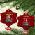 Santa Fishing Xmas Ceramic Ornament Funny Fisherman Merry Chrisbass Xmas - Wonder Print Shop