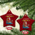 Santa Fishing Xmas Ceramic Ornament Funny Fisherman Merry Chrisbass Xmas - Wonder Print Shop
