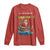 Santa Fishing Christmas Long Sleeve Shirt Funny Fisherman Merry Chrisbass Xmas - Wonder Print Shop