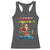 Santa Fishing Christmas Racerback Tank Top Funny Fisherman Merry Chrisbass Xmas - Wonder Print Shop