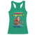 Santa Fishing Christmas Racerback Tank Top Funny Fisherman Merry Chrisbass Xmas - Wonder Print Shop