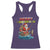 Santa Fishing Christmas Racerback Tank Top Funny Fisherman Merry Chrisbass Xmas - Wonder Print Shop