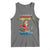 Santa Fishing Christmas Tank Top Funny Fisherman Merry Chrisbass Xmas - Wonder Print Shop