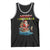 Santa Fishing Christmas Tank Top Funny Fisherman Merry Chrisbass Xmas - Wonder Print Shop