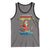 Santa Fishing Christmas Tank Top Funny Fisherman Merry Chrisbass Xmas - Wonder Print Shop