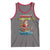 Santa Fishing Christmas Tank Top Funny Fisherman Merry Chrisbass Xmas - Wonder Print Shop