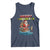 Santa Fishing Christmas Tank Top Funny Fisherman Merry Chrisbass Xmas - Wonder Print Shop