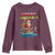 Santa Fishing Christmas Youth Sweatshirt Funny Fisherman Merry Chrisbass Xmas - Wonder Print Shop