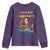 Santa Fishing Christmas Youth Sweatshirt Funny Fisherman Merry Chrisbass Xmas - Wonder Print Shop