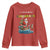 Santa Fishing Christmas Youth Sweatshirt Funny Fisherman Merry Chrisbass Xmas - Wonder Print Shop