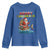 Santa Fishing Christmas Youth Sweatshirt Funny Fisherman Merry Chrisbass Xmas - Wonder Print Shop