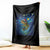 Bass Fish Christmas Throw Blanket Starry Night Fishing Van Gogh - Wonder Print Shop